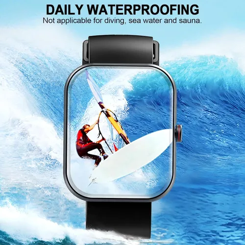 Miniatura 7 de Reloj inteligente para hombres y mujeres, rastreador de actividad física de 1.91 pulgadas con respuesta/hacer llamadas, IP68 impermeable, más de 110