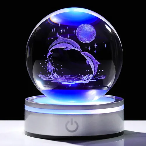 Miniatura 17 de Movdyka Bola de cristal 3D de colibrí, regalos para mujeres y hombres, adorno de colibrí de vidrio, figura de animales, decoración del hogar
