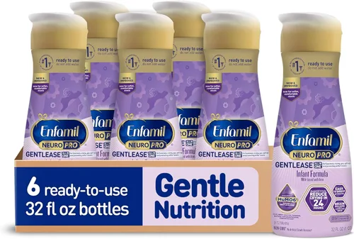 Miniatura 11 de Enfamil Neuropro Gentlease - Fórmula para bebés, lista para alimentar Botella Nursette, alivia los gases y el llanto, vitaminas y minerales