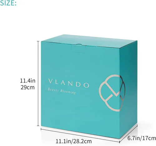 Miniatura 7 de Vlando Enormes cajas de joyería de 6 niveles para regalo de Navidad, día de Acción de Gracias, aretes, anillos, collar, reloj, estuche organizador