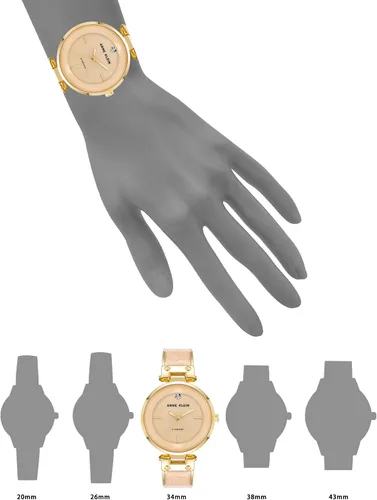 Miniatura 4 de Anne Klein Reloj de pulsera con esfera de diamantes genuinos
