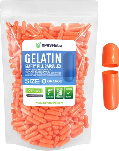 Miniatura 43 de XPRS Nutra Size 0 Empty Capsules - 100 Count Empty Gelatin Capsules - Pills DIY Capsule Filling - Pure Bovine Pill Gel Caps for Do-It-Yourself Rosado