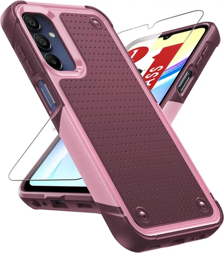 Miniatura 46 de LeYi Funda para Galaxy S21 FE-5G: Funda Samsung S21 FE con protector de pantalla, doble capa protectora de policarbonato duro y TPU suave Android