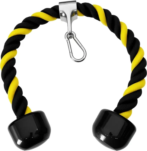 Miniatura 3 de Accesorios para cable de cuerda de tríceps, accesorios para máquina de cables para gimnasio en casa, cuerda de tríceps de 27 pulgadas para fijación