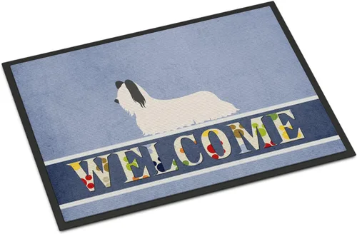 Miniatura 92 de Caroline's Treasures BB8321JMAT - Felpudo de bienvenida Berger Picard de 24 x 36 pulgadas, tapete azul para puerta delantera, para interiores