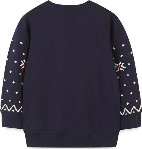 Miniatura 2 de Bumeex Sudadera de manga larga con cuello redondo de algodón para bebé niño pequeño 1-7T