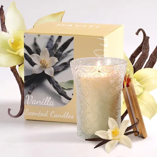 HAVITI Vela perfumada de azúcar de vainilla, velas de tarro de soja Galentines para el día de San Valentín, regalo para hombres y mujeres, velas de