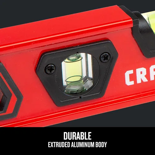 Miniatura 4 de CRAFTSMAN Nivel de torpedo, 9 pulgadas, con tapas de extremo amortiguadoras (CMHT82390)
