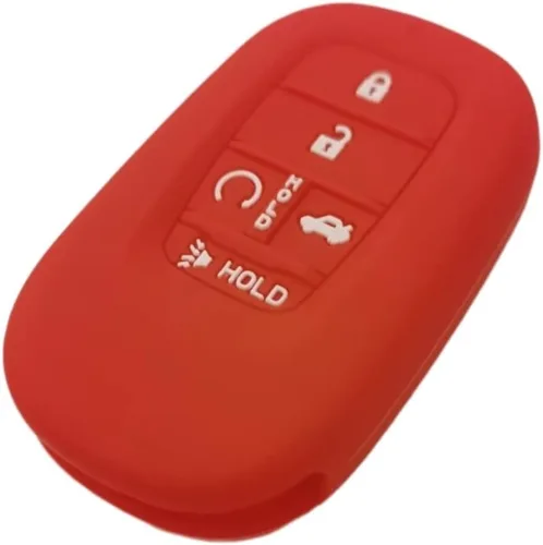 Miniatura 5 de REPROTECTING Funda de llavero de goma de silicona Compatible con (5 botones) 2022-2026 Honda Accord Civic HR-V CR-V Pilot Sport SI EX EX-L Touring