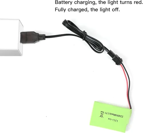 Miniatura 3 de DOUBLE E Batería de 3.7V 600mah para Off-Road Rc Dump Truck Toy Accesorios