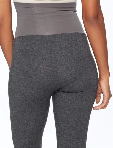 Miniatura 3 de Motherhood Maternity - Leggings elásticos esenciales para mujer, ajuste secreto sobre el vientre, longitud completa y cortos XS-3X, paquetes de 1 y 2