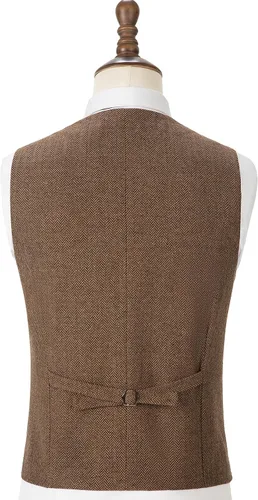 Miniatura 4 de Chalecos casuales para hombre, chalecos de tweed, chaleco vintage retro de espiga