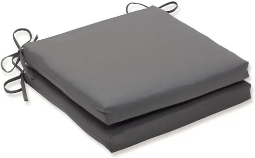 Miniatura 10 de Pillow Perfect Fortress - Cojines sólidos para asiento de patio para interiores y exteriores, relleno de fibra de felpa, resistente a la intemperie