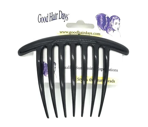 Miniatura 2 de Good Hair Days Peine giratorio francés – Peine curvado de 7 dientes para elegantes updos, joyería nupcial y accesorios para horquillas