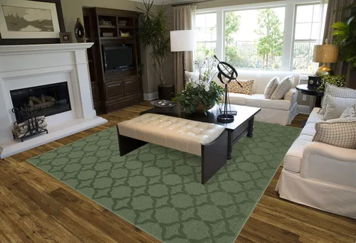 Miniatura 101 de Garland Rug Sparta - Alfombra antideslizante de polipropileno de 2 pies x 12 pies, color negro, ideal para salas de estar y pasillos, elegante