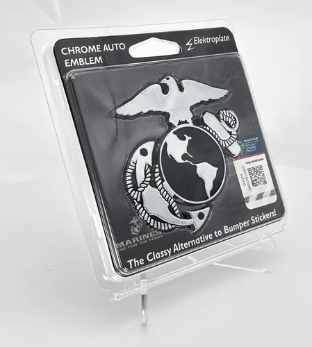 Miniatura 5 de USMC - Ancla de infantería de marina de USMC, halcón y globo terráqueo chapado en cromo, emblema de metal para auto, camión, motocicleta.