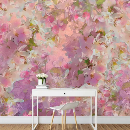 Miniatura 40 de wall26 - Patrón de hojas de fondo sin costuras - Mural de pared extraíble Papel pintado grande autoadhesivo - 66x96 pulgadas obra de arte 16