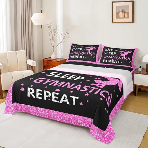 Miniatura 33 de Erosebridal Juego de sábanas de gimnasia para niñas y niños, tamaño individual, juego de sábanas de teñido anudado arcoíris, juego de ropa de cama