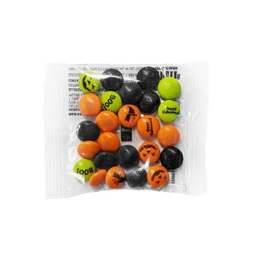 Miniatura 10 de M&M'S WORLD Caramelos de Halloween preimpresos, 2 libras de caramelos a granel en paquete resellable para fiesta de Halloween, dulce o truco