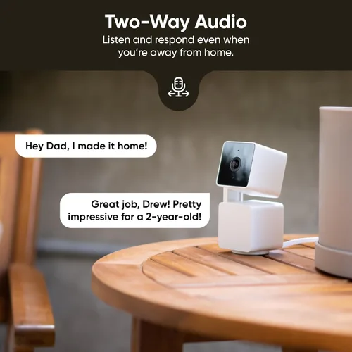 Miniatura 8 de WYZE Cam Pan v3, Cámara de seguridad Wi-Fi para el hogar inteligente con visión nocturna a color, panorámica/inclinación/zoom, 1080p, Blanco