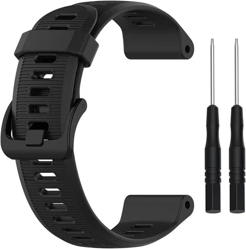 Miniatura 4 de Correa para Garmin Forerunner 945, correa de repuesto de silicona suave para reloj inteligente Garmin Forerunner 935 (sin rastreador)