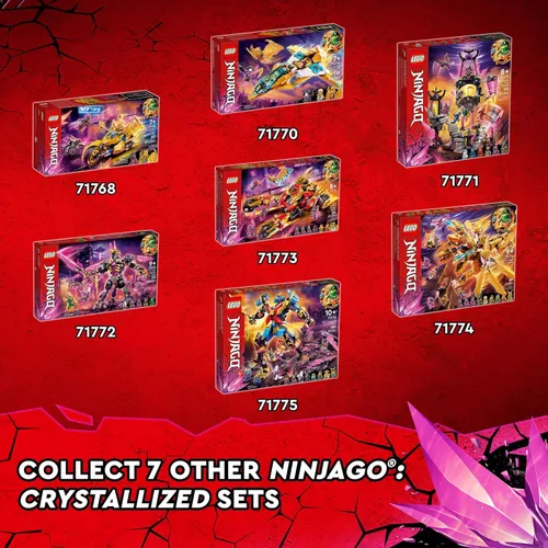 Miniatura 4 de LEGO NINJAGO Cole's Dragon Cruiser - Juguete para coche, 71769 Ninja Toys con Kai dorado, Cole y minifiguras de guerrero serpiente, regalos