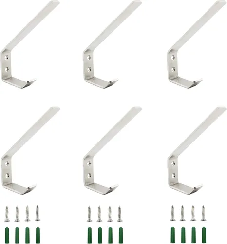 Ganchos de pared de acero inoxidable para colgar toallas, sombreros, llaves, plantas, ganchos de metal resistentes para colgar en la pared con