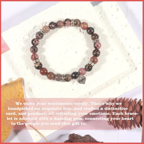 Miniatura 2 de Junyovin Pulsera de regalo para mujeres, mamá, esposa, hermana, novia, hija, cumpleaños, Acción de Gracias, Navidad, Año Nuevo, Día de la Madre, San