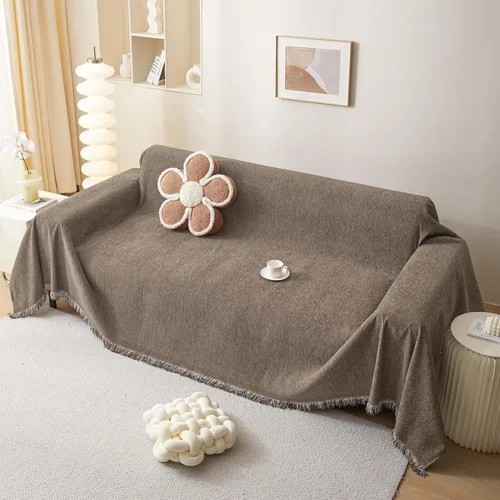 Miniatura 18 de MEETSKY Funda Negra de Silla de Tamaño Grande, Funda de Chenilla para Sillón/Sofá de 1 Cojín para Perro, Fundas de Sofá Protector de Muebles