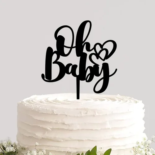 Decoración divertida para tartas de bautismo para baby shower, para recién nacidos, decoración de pastel y cupcake, decoración divertida para niños