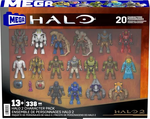 Miniatura 6 de MEGA Halo - Juego de juguetes de construcción de figuras de acción, paquete de personajes con 339 piezas, articulación posable, 2 pulgadas de alto