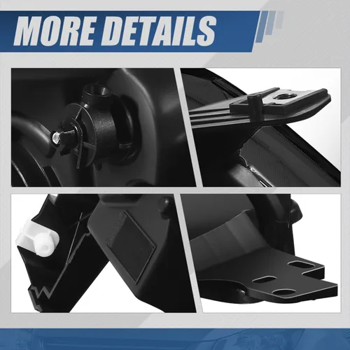 Miniatura 5 de Auto Dynasty Lámparas de montaje de faros compatibles con Ford Escape 2013 2014 2015 2016 3ª generación, reemplazo de faros delanteros