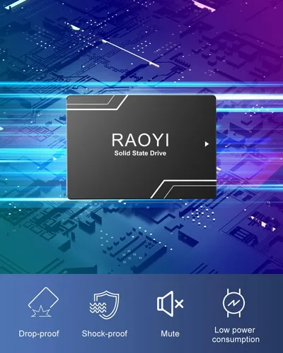 Miniatura 3 de RAOYI SSD interno de 128 GB SATA III 2.5" Unidad de estado sólido 3D NAND Flash Disco duro SSD avanzado hasta 450MB/s SATA 3 SSD Actualización