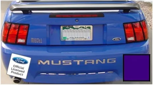 Miniatura 25 de Adhesivos de letras para parachoques trasero para Ford Mustang Negro (Brillo) -CB (se adapta a 1999-2004)