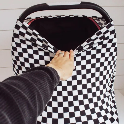 Miniatura 2 de Little Jump Funda multiusos para asiento de automóvil para bebé, funda de lactancia transpirable, toldo de asiento de coche de alta elasticidad