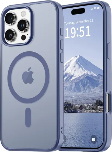 Miniatura 100 de vnnink para iPhone 12 y iPhone 12 Pro, funda de teléfono celular translúcida con protección contra caídas de grado militar, mate magnética