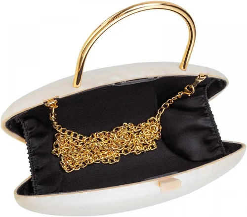 Miniatura 9 de YYW Monederos de mano para mujer, con forma de concha acrílica, lindo bolso de noche con cadena para fiesta de boda