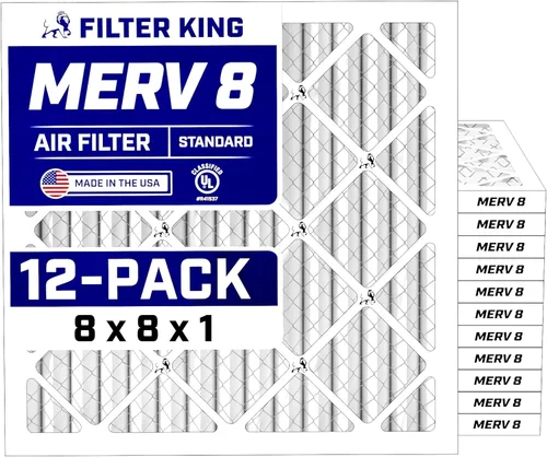 Miniatura 248 de Filter King Filtro de aire de 5.88 x 12.13 x 1 (MERV 8) (paquete de 12) filtros de horno de CA para control de polvo y alergias, fabricados en EE.