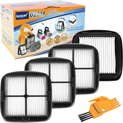 Miniatura 7 de KEEPOW Filtro de borrador de pelo de mascotas 97D5, paquete de 2 – Compatible con el borrador de pelo de mascotas Bissell con cable para aspiradora