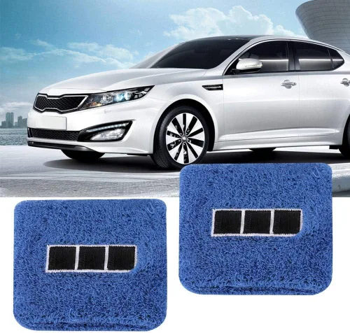 Miniatura 4 de 1 par de depósito de coche freno embrague aceite cubierta calcetín azul #2 decoración exterior del coche (azul HKS par para la venta)
