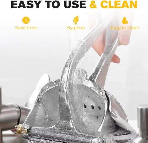 Miniatura 2 de Extractor de jugo de fruta fresca, exprimidor manual 2026 con agarre ergonómico, exprimidor de limón resistente de aleación de aluminio para limón