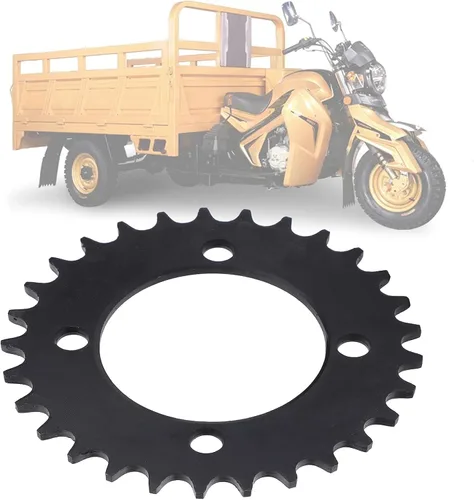 Miniatura 6 de Alomejor Rueda libre 29 dientes cuatro agujeros 420 rueda libre de acero trasero piñón de cadena para piezas de triciclo eléctrico 420?29T