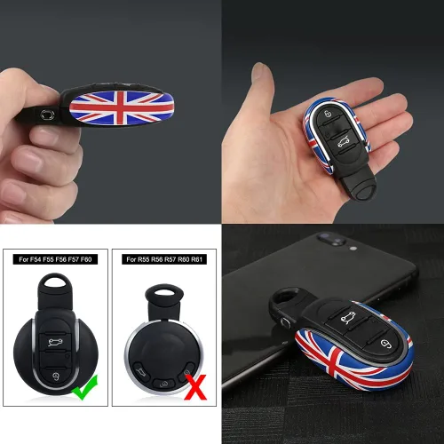 Miniatura 5 de Heinmo Funda de llave con control remoto de ABS para Cooper ONE S JCW Clubman Countryman F54 F55 F56 F57 F60, accesorios de estilo para coche