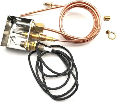 MENSI Chimeneas de gas propano para fogatas, pieza de repuesto de seguridad, montaje de quemador piloto para kit de encendedor de propano