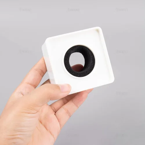 Miniatura 3 de AUEAR, Logotipo cuadrado del micrófono DIY en forma de cubo de la bandera del micrófono para la entrevista de noticias