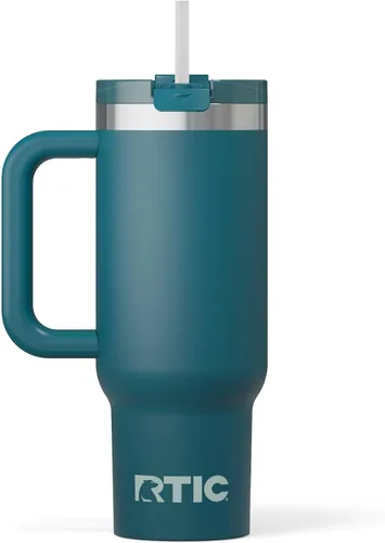 Miniatura 24 de RTIC Vaso Tumbler de Viaje por Carretera de 30 oz con Doble Pared Revestido de Cerámica Aislado Taza Portátil de Café de Viaje de Acero Inoxidable