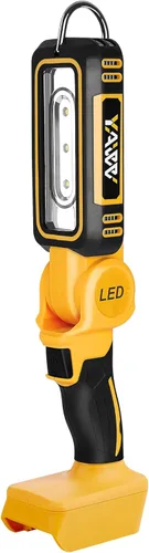 Miniatura 8 de Luz de trabajo LED inalámbrica para batería Milwaukee M18 MAX, dos niveles ajustables hasta 1000 lúmenes con protección de bajo voltaje, iluminación