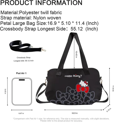 Miniatura 6 de AmBealla Bolsas de viaje con cremallera, bolsa de fin de semana, ligera para mujer, bolsa de lona para llevar en el gimnasio, trabajo