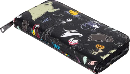Miniatura 4 de Loungefly Disney The Nightmare Before Christmas - Cartera estilo acordeón y cremallera alrededor