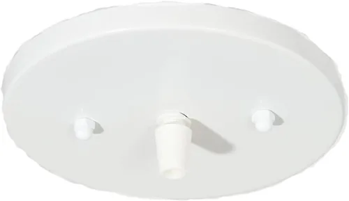 B&P Lamp juego de toldo de acero poco profundo moderno de 5 1/4 pulgadas, Blanco